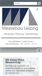 Mobile Screenshot of messebau-leipzig.com