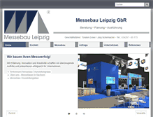 Tablet Screenshot of messebau-leipzig.com